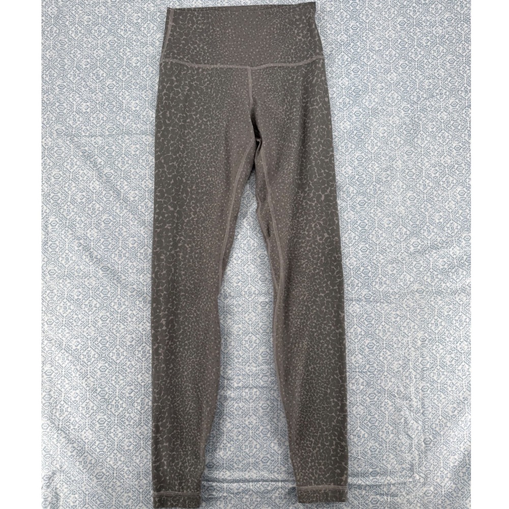Lululemon Wunder Under High-Rise Tights Wild Thing Camo Deep Coal Multi Grey 6